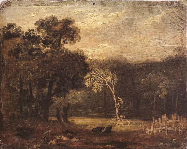 Samuel Palmer Sketch from Nature in Syon park Germany oil painting art